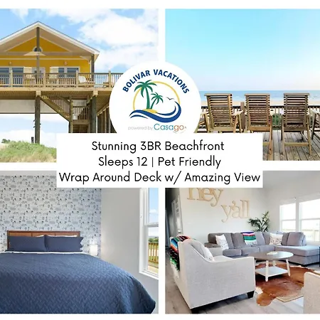 Yellow Rose! Stunning Beachfront 3Br W Wrap Around Deck & Amazing Views